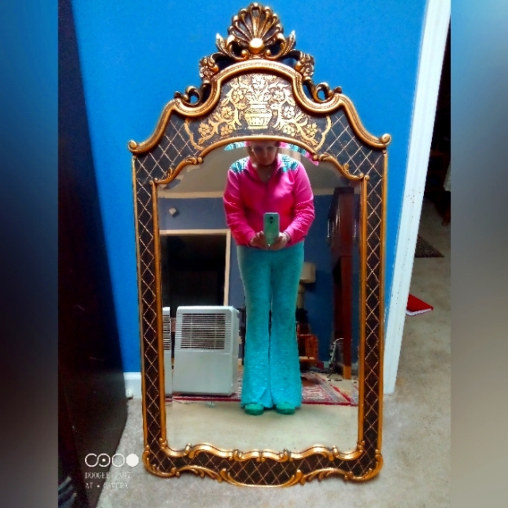 Gilded Diamond Hanging Mirror